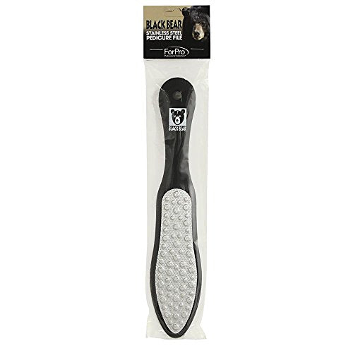 ForPro Black Bear Stainless Steel Pedicure Foot File & Callus Remover