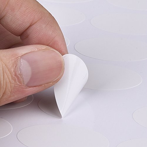 Waterproof Essential Oil Bottle Labels Set with Marker Pen - Oval & Round Stickers