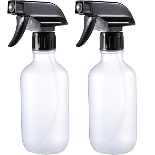 GearTrust 10 oz Refillable Spray Bottles - 2 Pack for Hair, Plants & Cleaning