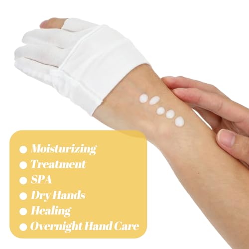 Cotton Moisturizing Gloves for Dry Hands - 8 Pairs