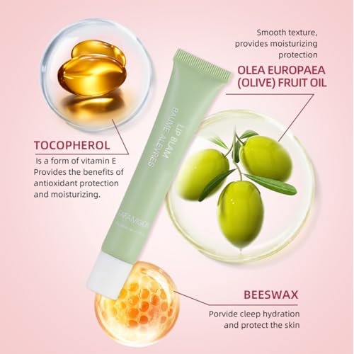 5-Color Butter Tinted Lip Balm Set - Moisturizing Lip Gloss