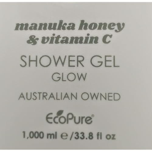 Ciroa, Manuka Honey & Vitamin C, SHOWER GEL, 33.8 fl oz, (1,000ml) Dermatologically Tested, Cruelty Free (Pack of One)