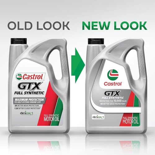 Castrol GTX Full Synthetic 0W-20 Motor Oil, 1 Quart, Pack of 6