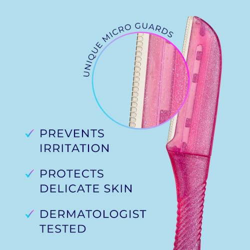 Schick Hydro Silk Dermaplaning Tool & Eyebrow Razor, 3-Pack
