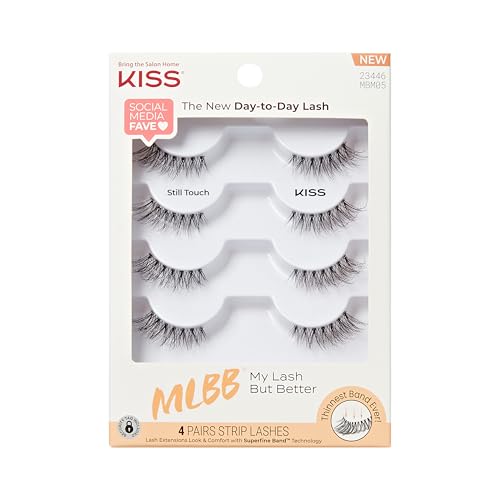 Kiss My Lash But Better False Eyelashes, 4 Pairs Reusable