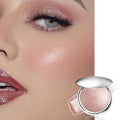 Champagne Glow Shimmer Highlighter Powder – Waterproof Face Makeup