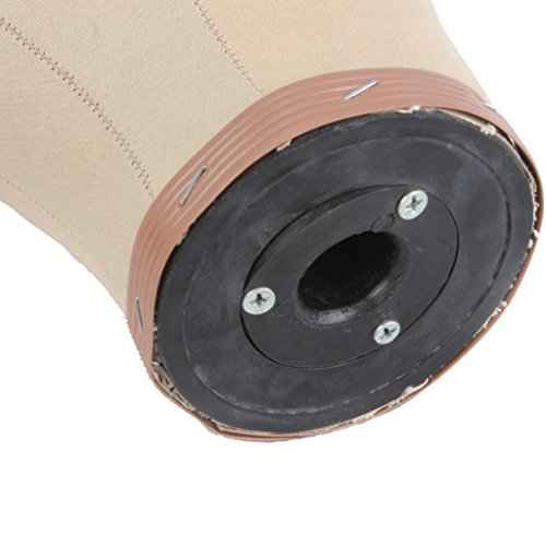 WeKen Canvas Cork Model Head for Fixing Wigs/Hats Block Stand 19"