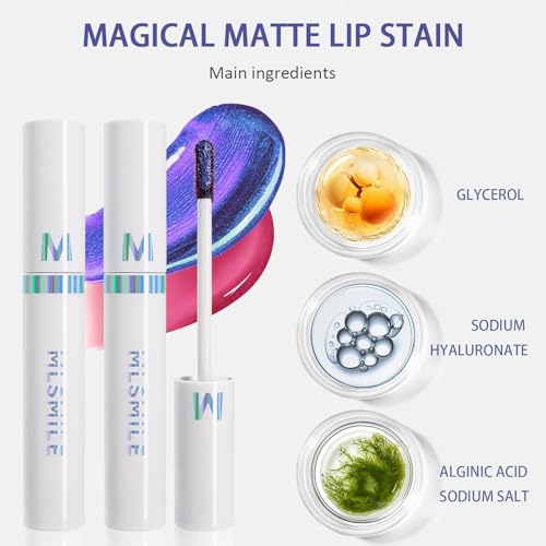 2025 New Peel Off Lip Stain Lip Tint, Matte Natural Mist Lip Tinted, Waterproof Long-Lasting Tear-off Lip Gloss, All-Day Vibrant Kiss-Proof Lip Stain,Smudge & Transfer Proof Lip Stains Masque (05#)