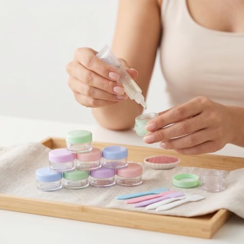 8-Pack Tiny Travel Containers for Creams & Lotions - 5ml