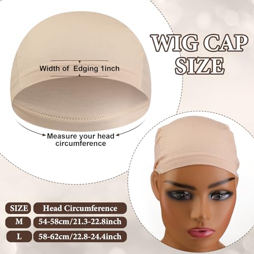 Bamboo Wig Caps for Women - Breathable Fiber Liner Elastic Sleep Cap