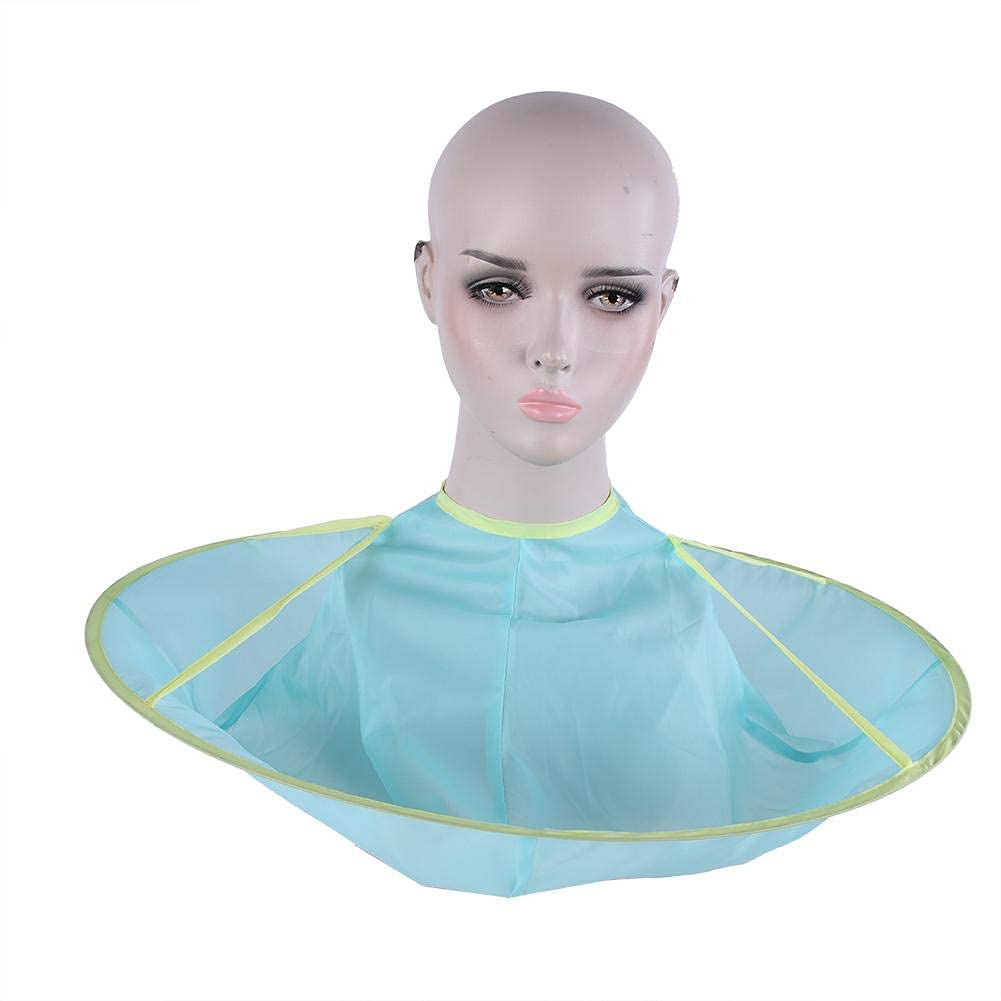 Mumusuki Hair Cutting Cloak Umbrella Cape Nylon Haircut Salon Hairdresser Clothes for Children Kids Adult Hairdressing Kit (Blue)