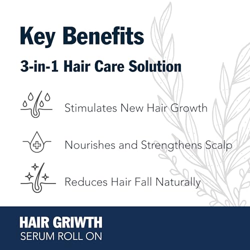 Redensyl Hair Growth Serum Roll-On for Thicker Hair - 30ml, DHT-Blocker, Natural Follicle Revitalizer