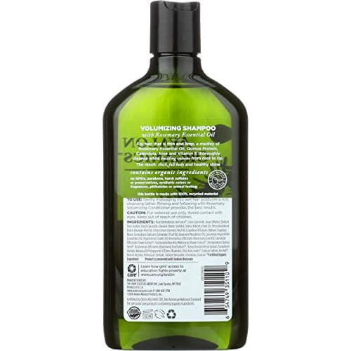 Avalon Organics Shampoo Volumizing Rosemary, 11 oz
