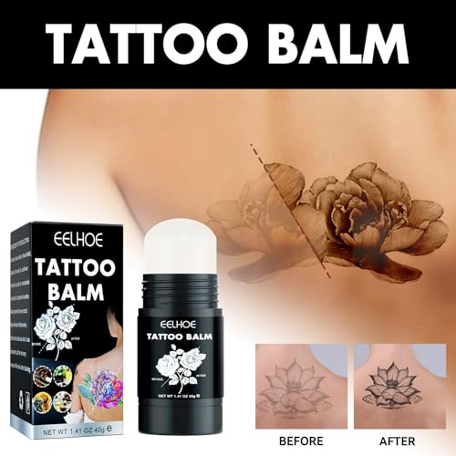 Tattoo Aftercare Balm Stick, (Pack of 1) X1.41 oz For Old & New Tattoo Moisturizer Healing Brightener for Color Enhance, Vegan Tattoo Cream No-Petroleum