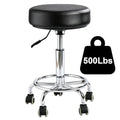 500lb Heavy-Duty Rolling Stool with Height Adjustment