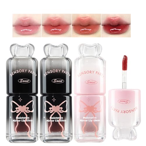 LuckNest Plumping Lip Gloss Set – 4 Colors, High-Shine Hydrating