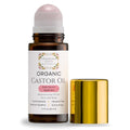 Organic Castor Oil with Rose Quartz Roller | 50ml, Cold-Pressed & Hexane-Free