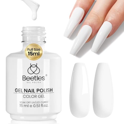 Beetles White Gel Polish 15ml - Creme White (A) French White - 219