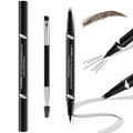 LAVONE 2-in-1 Microblading Eyebrow Pencil Waterproof Ebony
