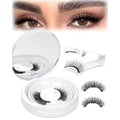 EMEDA Magnetic Eyelashes Natural Look No Glue Reusable Magnetic Lashes with Applicator, 4 Magnets Faux Mink Lashes Lightweight & Comfortable for Women Sensitive Eyes Daily Makeup with Lash Mirror Case
