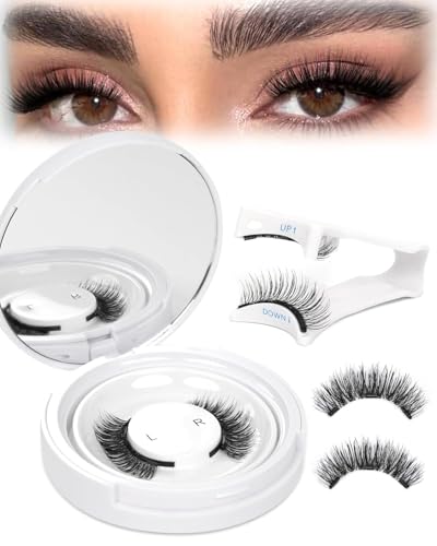 EMEDA Magnetic Eyelashes Kit - Reusable, No Glue, Natural Look