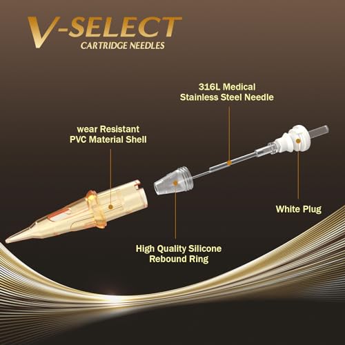 Disposable Tattoo Needles - 20Pcs #12 Round Liner Cartridges