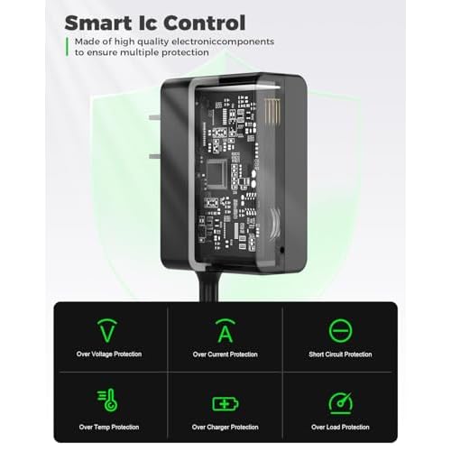 12V Charger Cable Compatible with Braun Shaver Series S3 S5 S6 S7 S8 S9, Beard Trimmer and Epilator Silk-?pil 9 7 5 Wet & Dry Electric Razor Charging Cord for 3 5 6 7 8 9 Pro Pro+