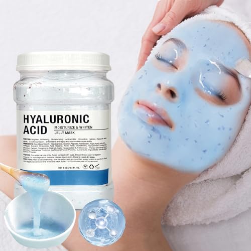 Jelly Mask Hydrating Deep Cleaning Detoxing Healing and Relaxing Premium Modeling Rubber For Facials Professional Set - 2 Treatments(Hyaluronic Acid,VC)