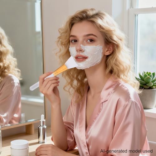 Silicone Jelly Mask Brush - 2 Pcs Facial Applicator Set