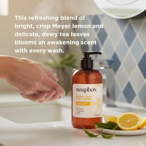 Soapbox Meyer Lemon & Tea Leaves Liquid Hand Soap - Wash 3 Pack