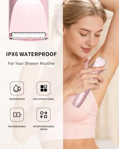 Ufree Bikini Trimmer Electric Razor for Women, Dual Head Rechargeable