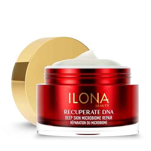 ILONA Recuperate DNA | Mircobiome Face Moisturizer | Anti-Inflammaging Cream with Niacin, Peptides, Ceramides | Deep Skin Formula for Sensitive Skin | Made in Japan | 1.7 oz