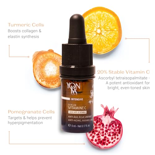 Yon-Ka 20% Vitamin C Serum | Highly Concentrated Anti-Aging Face Treatment to Even Tone, Firm Skin Texture and Boost Collagen | Made with 99% Narural Ingredients