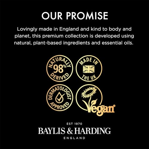 Baylis & Harding Goodness Rose & Geranium Natural Body Wash 16.9 fl. oz (Pack of 3) - Biodegradable Formula - Vegan Friendly