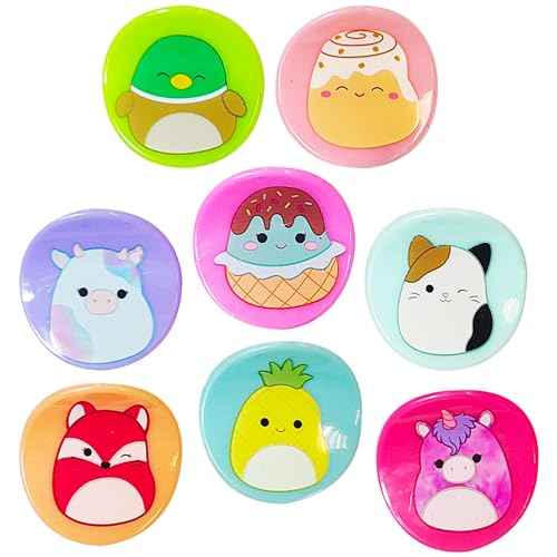 LUV HER Glam Up Your Look with Squishmallows Butterfly Hair Clips - 8 Cute Hair Clips with Small Claw Clips for Every Occasion - Multi Color - Ages 8+