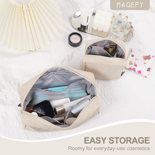 Small Makeup Bag Corduroy Mini Cosmetic Pouch