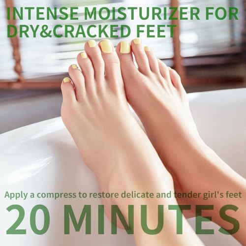 SULADEC Moisturizing Foot Mask - Shea Butter & Goat Milk, 5 Pairs