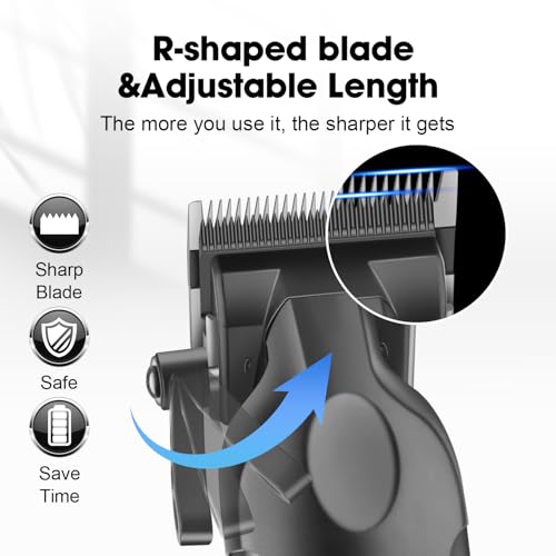 KEMEI Professional Hair Clippers Set for Men,Cordless Rechargeable Hair Clippers Kit, Clippers and Trimmer Set for Hair Cutting, Haircut Clippers,Gifts for Men