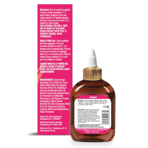 Difeel Rice Water Premium Hair Oil 2.5 oz. - Strengthening Rice Water Moisturizer for Hair