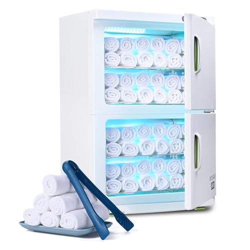 46L Hot Towel Warmer Cabinet - Professional Double Door Spa Heater