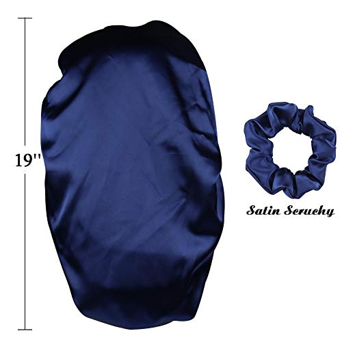 Double Layer Satin Bonnet for Long Curly Hair & Braids
