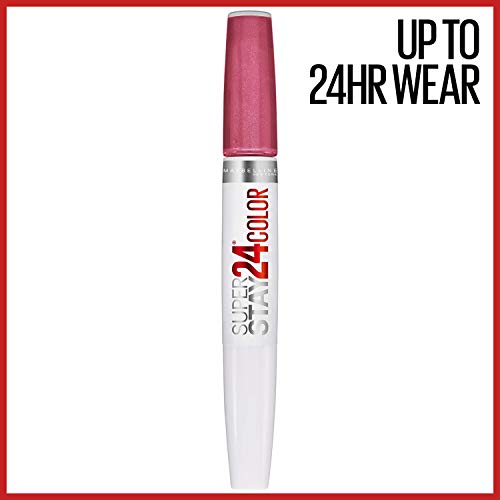 MAYBELLINE Super Stay 24, 2-Step Liquid Lipstick Makeup, Long Lasting Highly Pigmented Color with Moisturizing Balm, Blush On, Pink, 1 Count