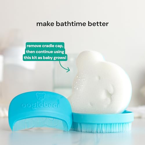 oogiebear Cradle Cap Brush Kit for Babies - Gentle Scalp Care