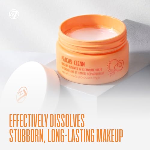 W7 Peachy Clean Face Cleansing Balm - Makeup Remover & Oil Control