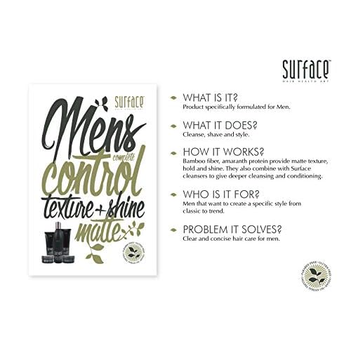 SURFACE Hair - Men Shampoo and Body Wash ? Deep Cleanses and Exfoliates with Amaranth Protein and Bamboo for Stronger Hair and Skin - 10 fl oz