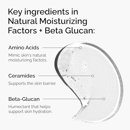 The Ordinary Natural Moisturizing Factors + Beta Glucan, Lightweight Gel Moisturizer for All-Day Hydration, 3.4 Fl Oz