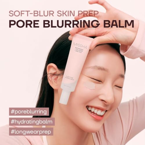 MISSHA Glow Pore Blurring Balm Primer - Hydrating Makeup Base, 40ml