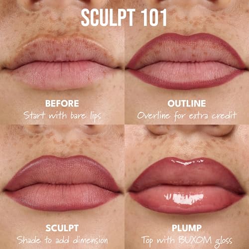 Buxom Power Line Pout Sculpt Lip Pencil - Waterproof Matte Lip Liner