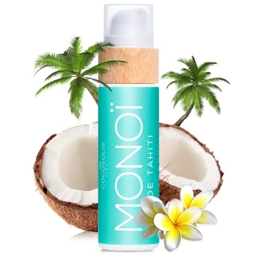 COCOSOLIS MONOI Tanning Bed Lotion Accelerator XL ? Organic Tanning Oil with Vitamin E & Monoi de Tahiti ? Tanning Lotion for a Fast Intensive Tan ? Chocolate Tan ? Nourishing Body Lotion (6.76)