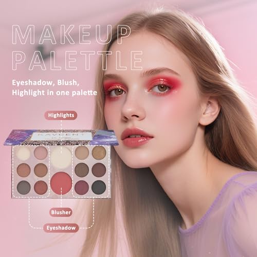 Makeup Kit for Women & Teens – 15+ Piece Full Set with Eyeshadow & Brushes